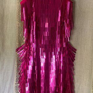 Fringe / Tassel Dress with Scooped Back